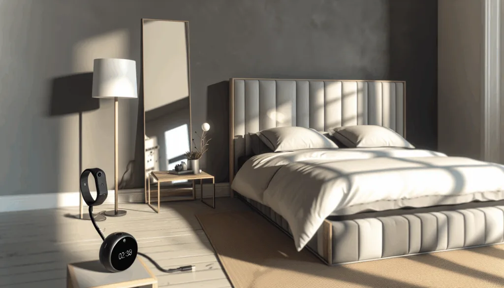 Smart health devices in a bedroom